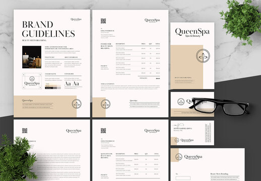 Beige And Black Spa Beauty Brand Guidelines
