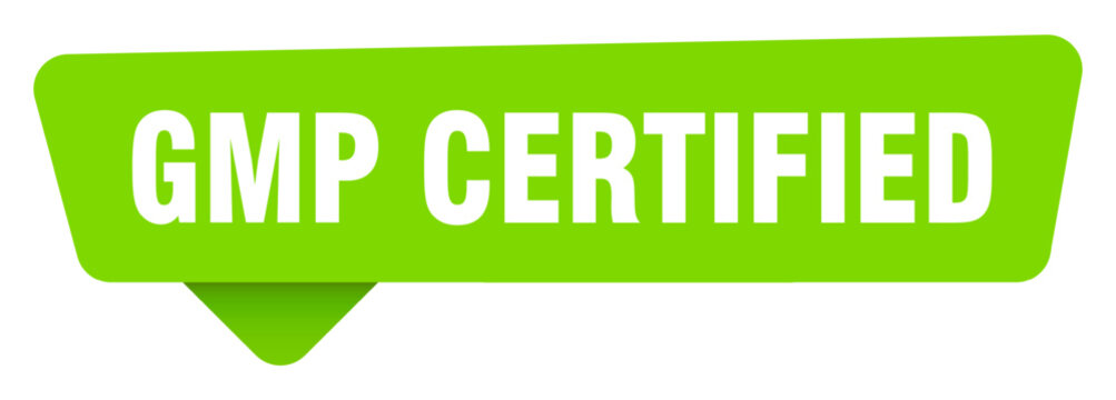 gmp certified green sign isolated on transpatent background. gmp certified sticker
