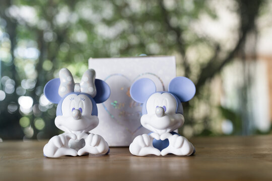 Bangkok, Thailand - July 3, 2026 : Disney 100 Mickey Mouse and Minnie Mouse Soap Studio.
