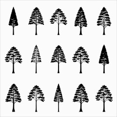 Obraz premium set of trees