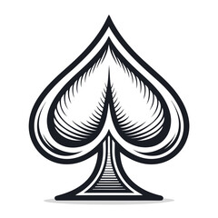 Fototapeta premium Bold Stroke Casino Spade Professional Photo Perfect for Editorial Content