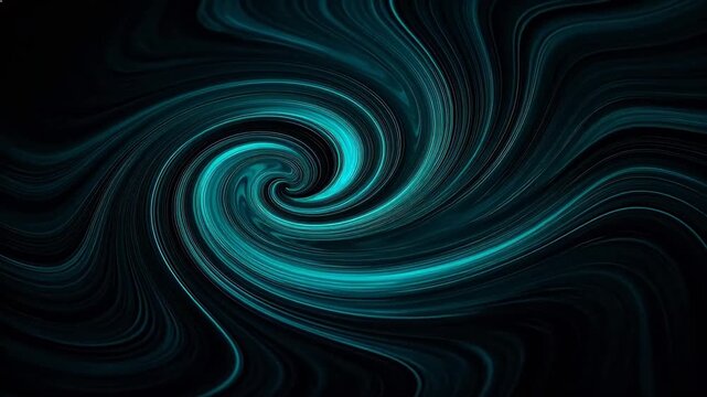 Abstract swirling blue and black pattern