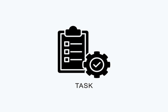 Task Icon Or Logo Isolated Vector Illustration