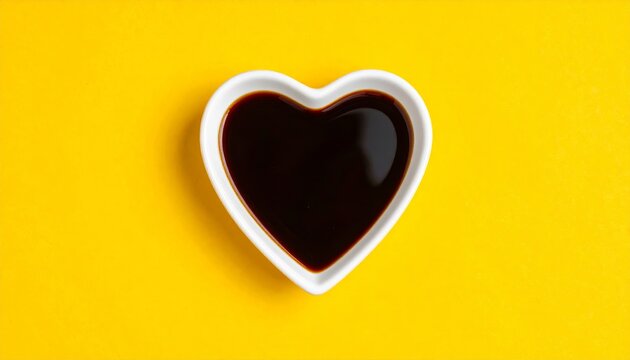 Romantic coffee cup with heart latte art on wooden background symbol of love and warmth for Valentine breakfast cafe drink concept