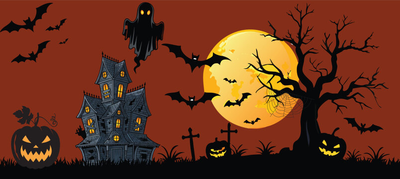 Image 6: Halloween wall decals spooky decorations