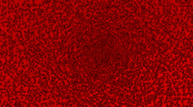 Abstract red pixel pattern texture with scattered dark square elements
