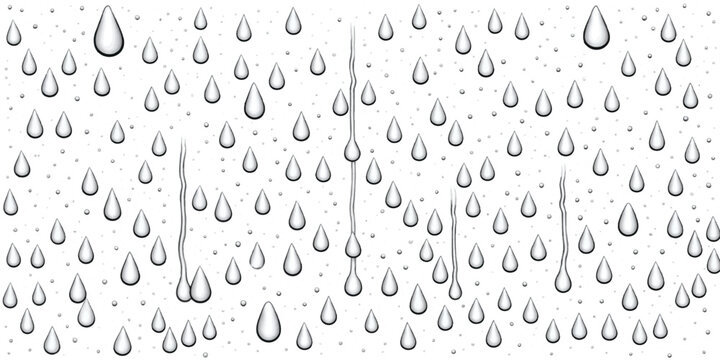 Rain drops on a transparent window pane during a storm with raindrops droplets condensation transparent background abstract freshness meteorology daylight streaming moisture reflection