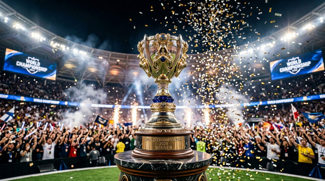 trophy celebrate 