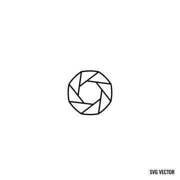 Camera aperture icon