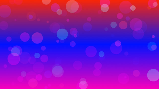 Red and blue gradient background with bokeh light effect