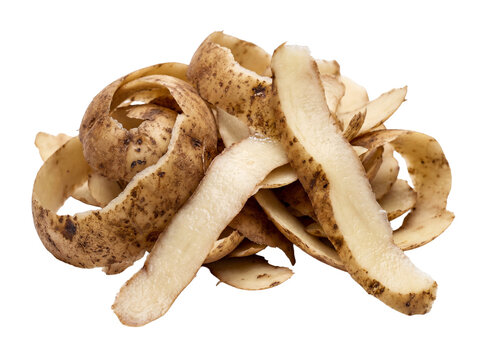 Pile of Potato Peels Isolated Cutout PNG