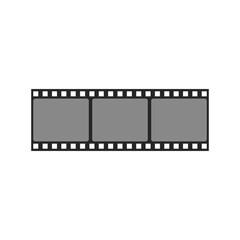Fototapeta premium Blank 35mm Film Strip Frame Vector Illustration Isolated on White Background for Photography Cinema Movie Camera Negative Reel and Vintage Photo Border Design