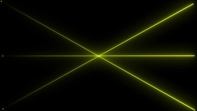 Abstract neon lines direction . Futuristic trendy ribbon lines. Explosion fireworks beautiful glowing flowers background 4k video