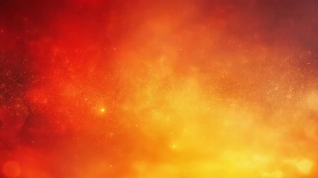 Abstract warm gradient background with orange and red bokeh light effects