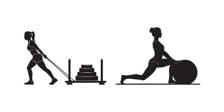 Woman doing single leg glute bridge exercise with weights