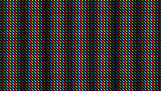 RGB LED pixel matrix digital screen background with a diagonal dot pattern, featuring an LCD and CRT monitor pixel texture. 