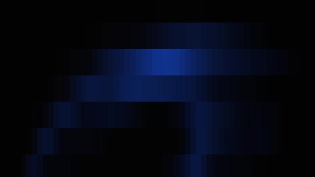 Abstract blue gradient arc animation, pixel mosaic geometry, glowing digital curve on black background, seamless futuristic technology motion, modern geometric loop, graphic texture video