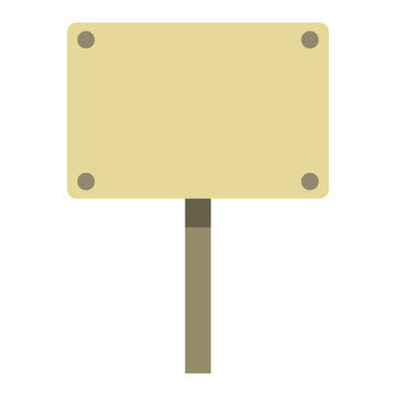 Cardboard sign
