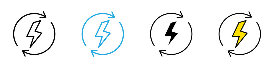 Energy multi - style icon design concept © okta