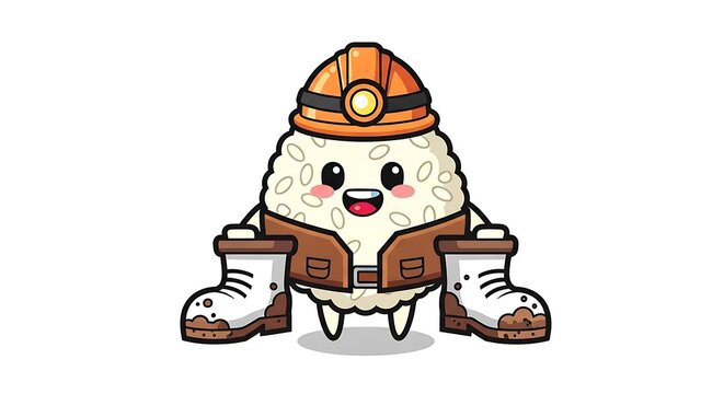 Cartoon gingerbread man character illustration.