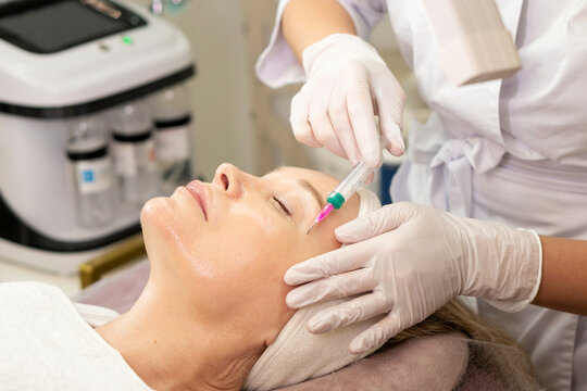 Professional Chemical Peel Facial Treatment Close Up