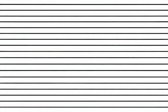Consistent black horizontal line pattern against a clean and plain white background