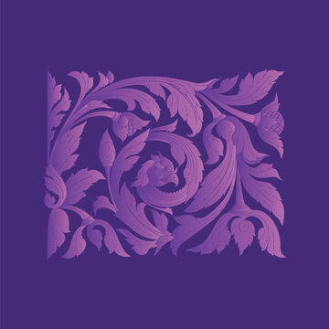 kbach Khmer phni tes vector color  purple