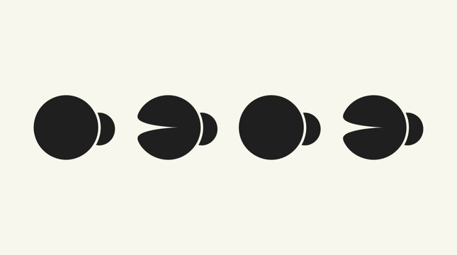 Pacman Game Abstract Pattern