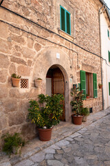 Naklejka premium Valldemossa, Spain - May 12 2026 