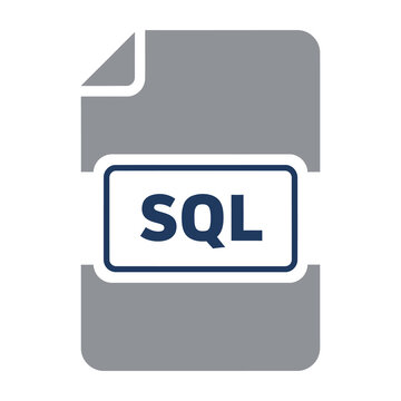 SQL database file icon symbol technology