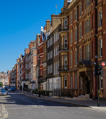 London - 07 10 2022: Welbeck Street historic brick architecture view © Mauro