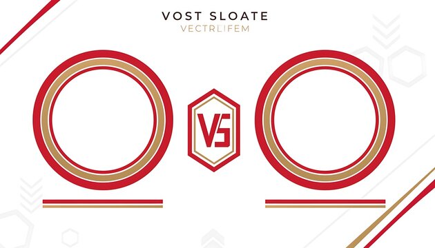 Red and white VOST SLOATE logo design.