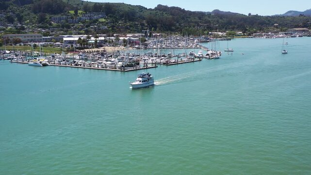Sausalito California Harbor Aerial View