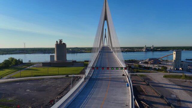 Gordie Howe International Bridge opening day connecting Detroit and Windsor, Ontario