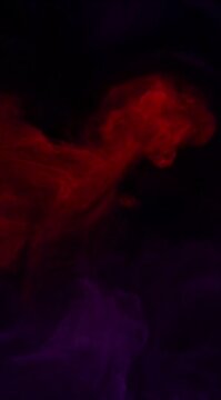 Cinematic colorful smoke background red cloud purple haze dark abstract moody dreamy art vapor swirl soft fog texture mysterious shadow form swirling dark cloud dramatic fantasy atmosphere mystical