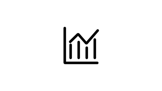 growing graph sign and symbol vector Design. chart icon. growing graph symbol.