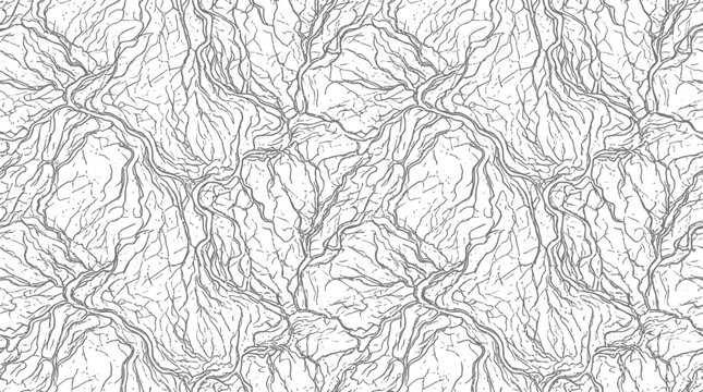 Seamless pattern with hand drawn root branches. vector abstract background. organic design texture nature.