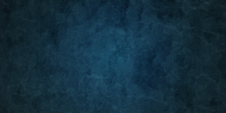 Dark blue color grunge old aged retro vintage stone concrete cement blackboard chalkboard wall backdrop floor texture. Black anthracite dark gray wall retro old slate grunge backdrop background.