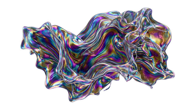Bizarre Iridescent Amorphous Shape Shifting Form