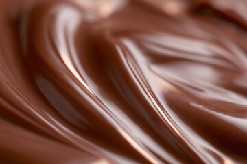 Naklejka premium The Silky Chocolate Flow: Velvet Cocoa Swirl in Glossy Melt