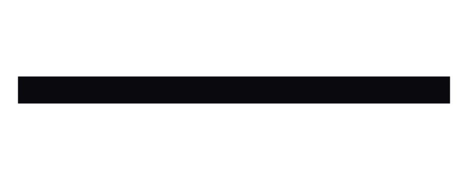 Abstract Black Horizontal Underline Element, Minimalist Thick Straight Line Stripe, Clean Basic Graphic Design Rule and Text Divider, Solid Dark Seamless Line