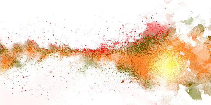 Vibrant watercolor paint splash, abstract artistic background. Dynamic colorful powder explosion, creative graphic resource for design projects. Expressive ink brush stroke, modern art texture.