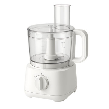 Modern food processor appliance isolated on transparent background