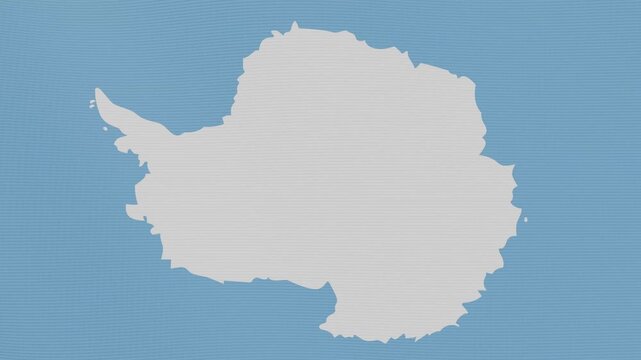Waving flag of Antarctica, seamless loop animation.
