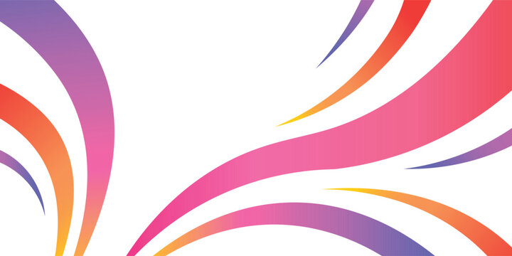 PrintDynamic Color Lines Splashes Pattern. Vector Background with Flowing Rainbow Lines. Curve and Wave Swirl Ribbons Bg.