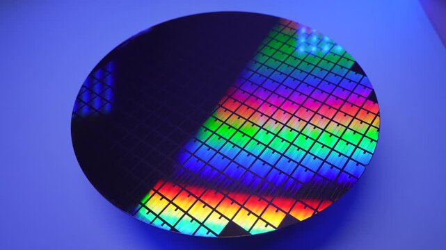 silicon wafer for manufacturing semiconductor of integrated circuit.Electronic circuit designs have been built onto the wafers using micromaching including photolithography
