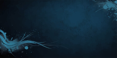 Abstract blue smoke background with light, dark space texture, grunge wallpaper design, swirling energy, fractal motion, cloud and star effects, cosmic illustration backdrop © Aiman
