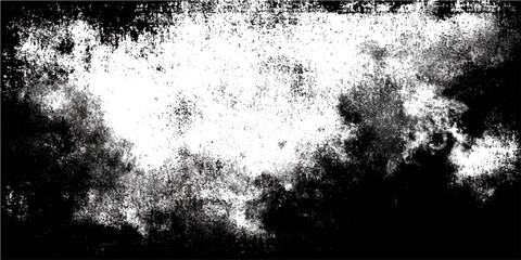 Obraz premium Grungy textured background with distressed black and white abstract effect, suggesting chaos and decay with rough splatters and abstract pattern.