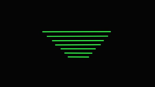 Green Glowing Equal Sign Animation on Black Background | Neon Equals Symbol Motion Graphics 4K