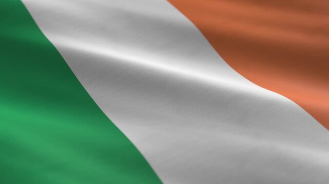 Ireland - waving flag loop